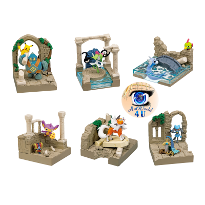 Officiële Pokemon figures re-ment Old Castle Ruins